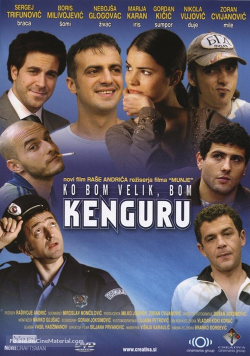 Kad porastem bicu Kengur - Slovenian DVD movie cover