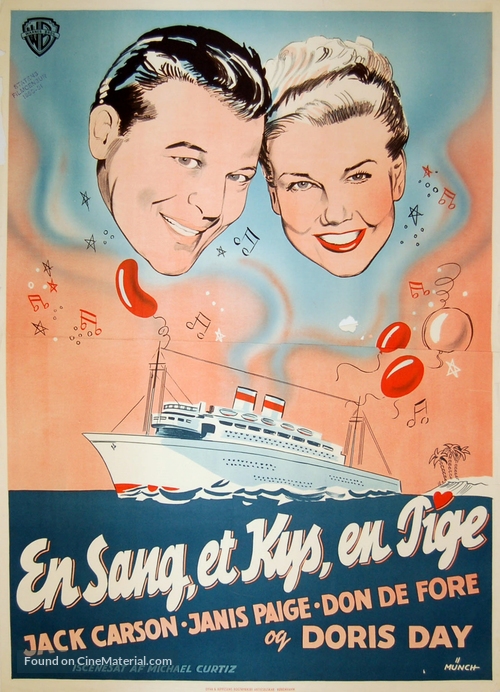 Romance on the High Seas - Danish Movie Poster