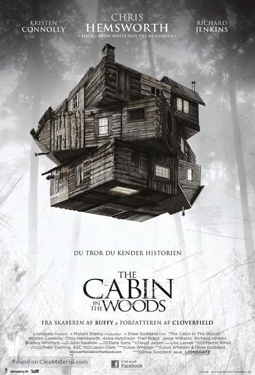 The Cabin in the Woods - Danish Movie Poster