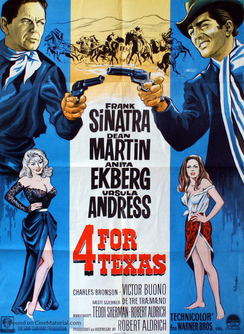 4 for Texas - Danish Movie Poster