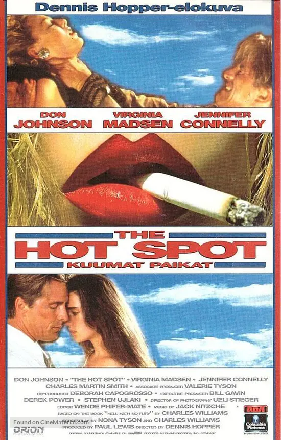 The Hot Spot (1990) Finnish vhs movie cover