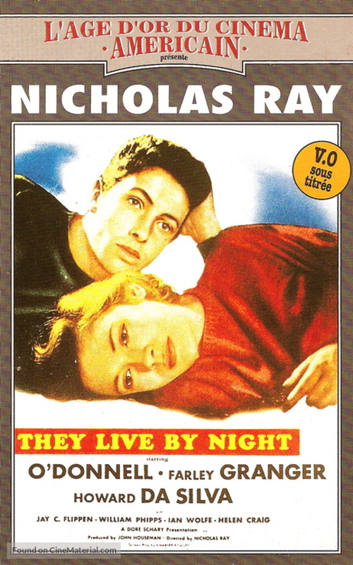 They Live by Night - French VHS movie cover