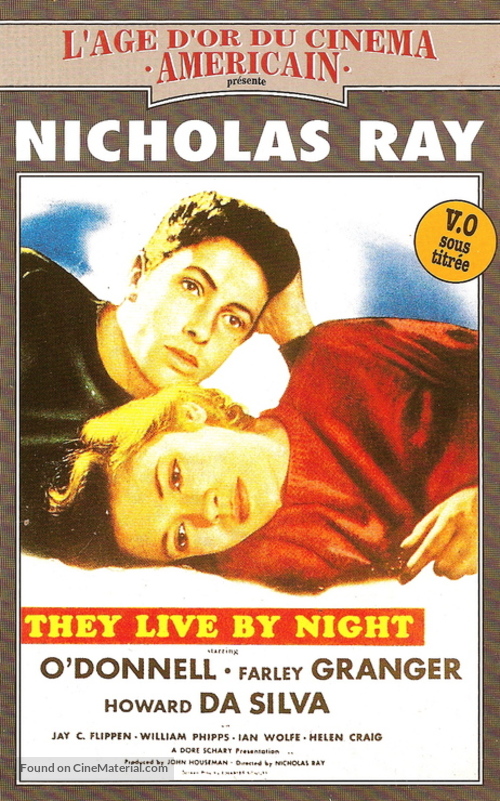 They Live by Night - French VHS movie cover