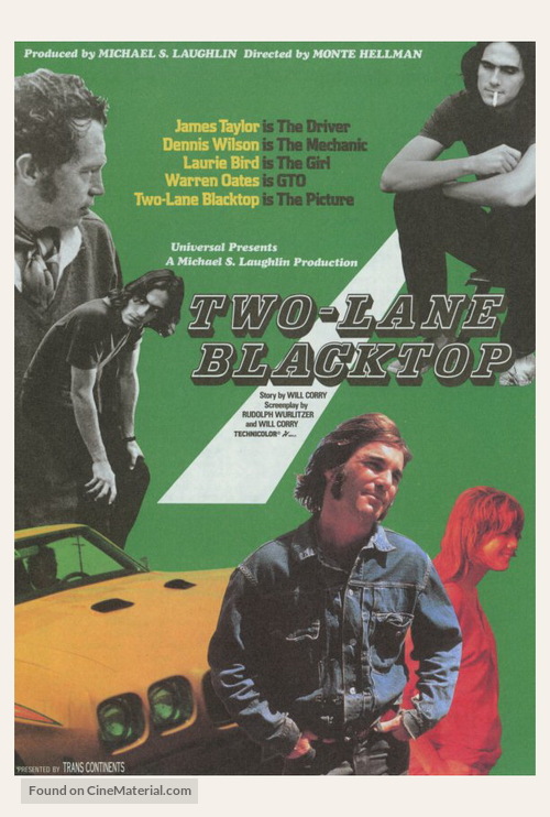 Two-Lane Blacktop - Movie Poster