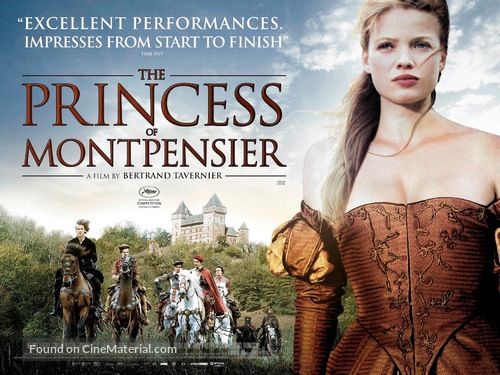 La princesse de Montpensier - British Movie Poster