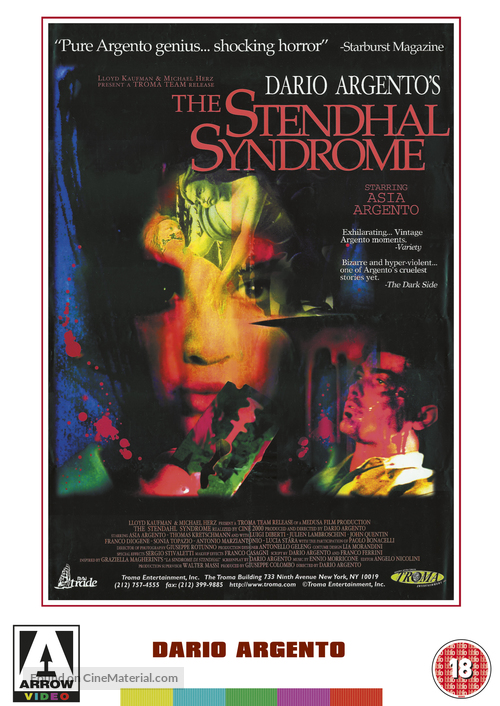 La sindrome di Stendhal - British DVD movie cover