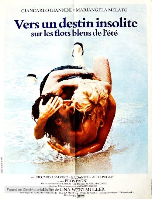 Travolti da un insolito destino nell&#039;azzurro mare d&#039;agosto - French Movie Poster