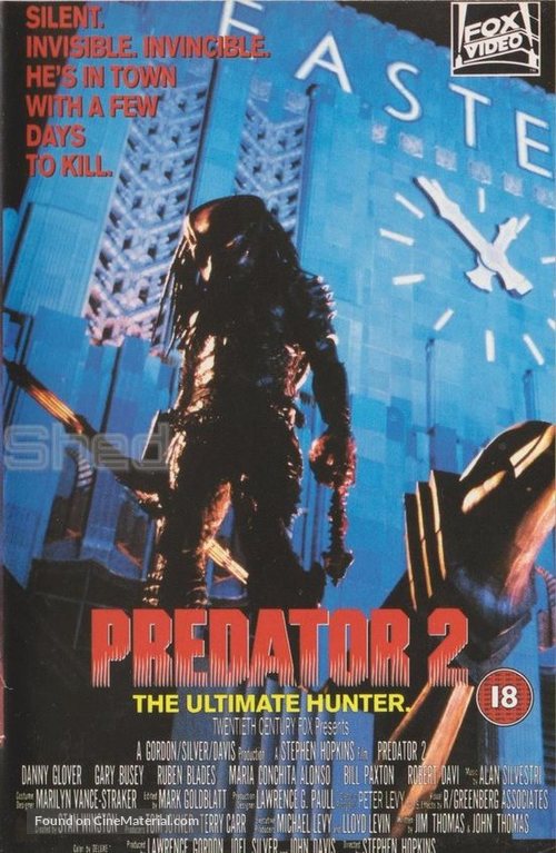 Predator 2 - British Movie Cover