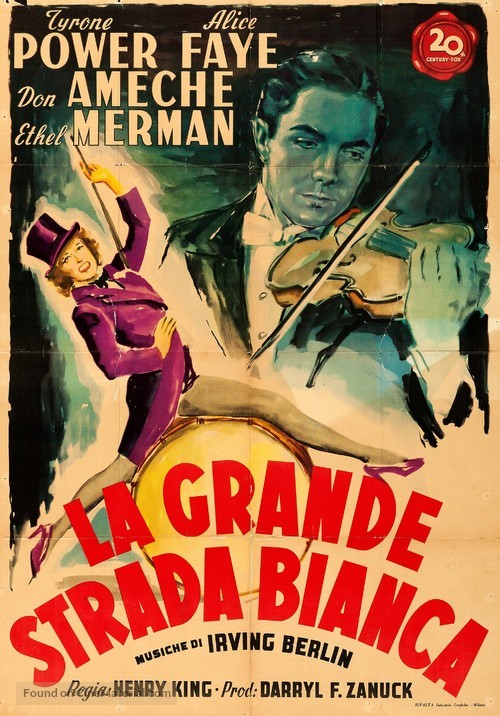 Alexander&#039;s Ragtime Band - Italian Movie Poster