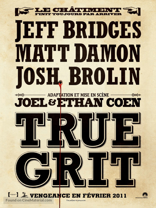 True Grit - French Movie Poster