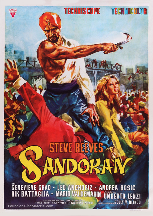 Sandokan, la tigre di Mompracem - Spanish Movie Poster