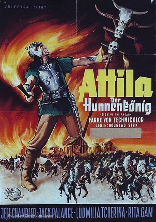 Sign of the Pagan - German Movie Poster