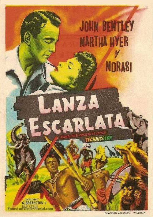 The Scarlet Spear - Spanish Movie Poster