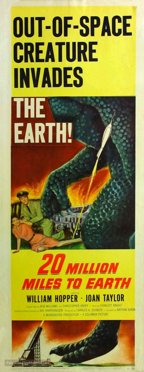 20 Million Miles to Earth - Movie Poster