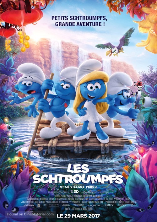 Smurfs: The Lost Village - Belgian Movie Poster