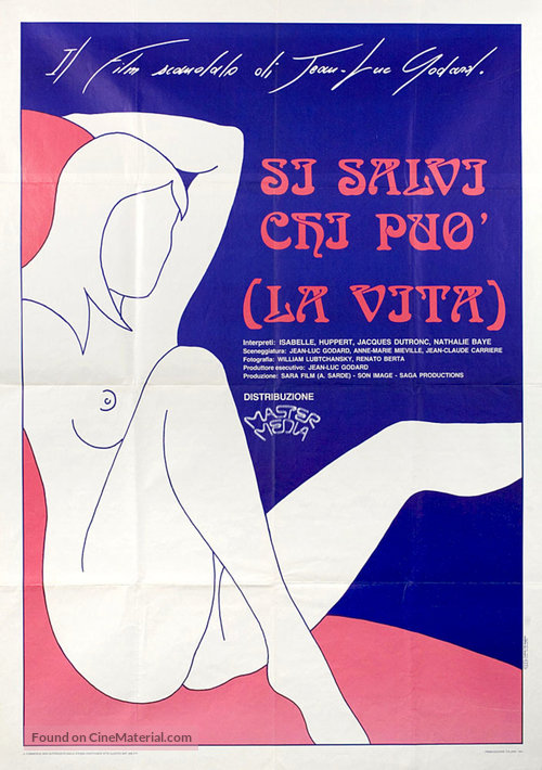 Sauve qui peut - Italian Movie Poster