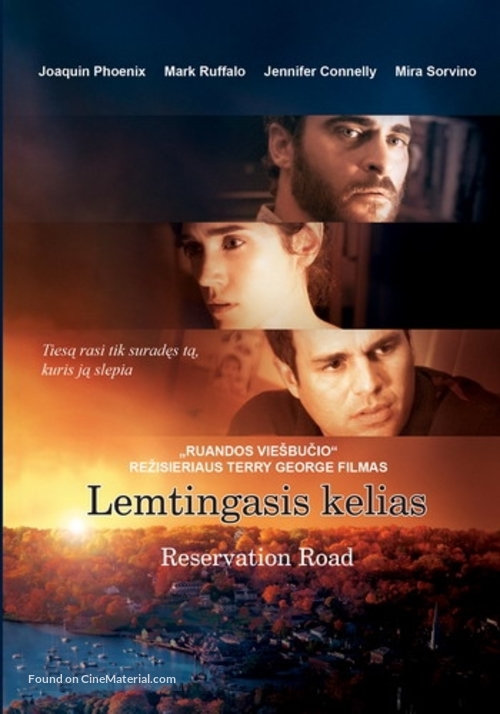 Reservation Road - Lithuanian Movie Poster