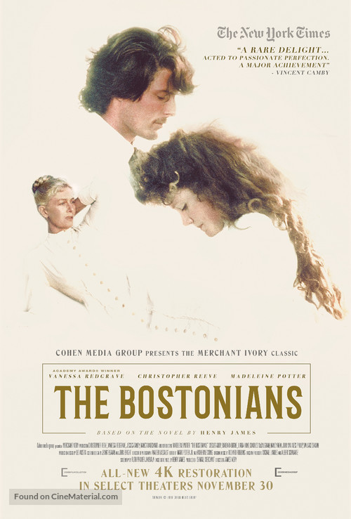 The Bostonians - Re-release movie poster