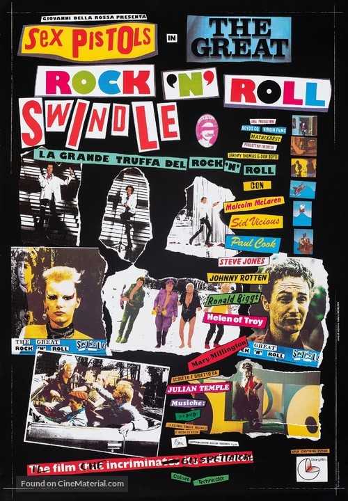 The Great Rock &#039;n&#039; Roll Swindle - Italian Movie Poster