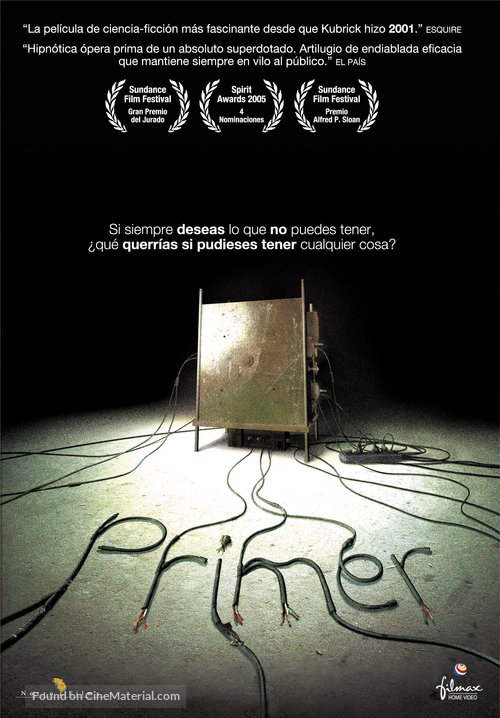 Primer - Spanish DVD movie cover