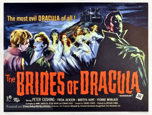 The Brides of Dracula - British Movie Poster