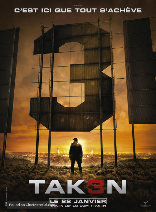 Taken 3 - French Movie Poster