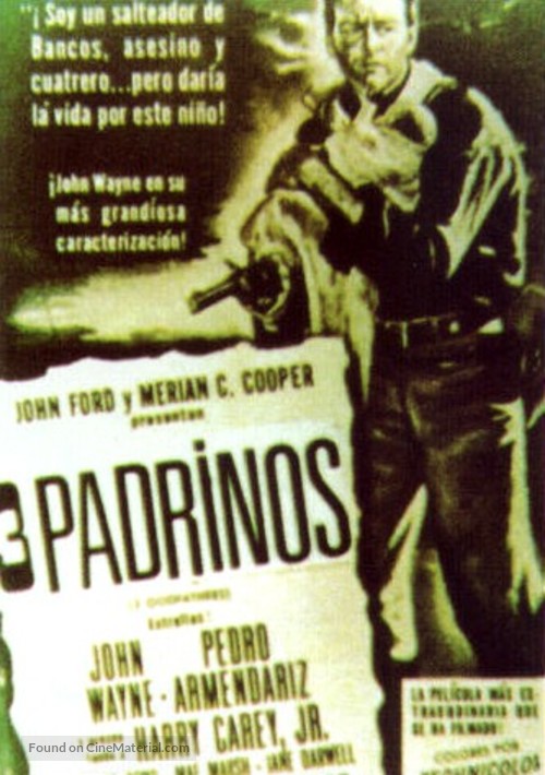 3 Godfathers - Spanish Movie Poster