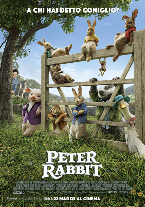 Peter Rabbit - Italian Movie Poster