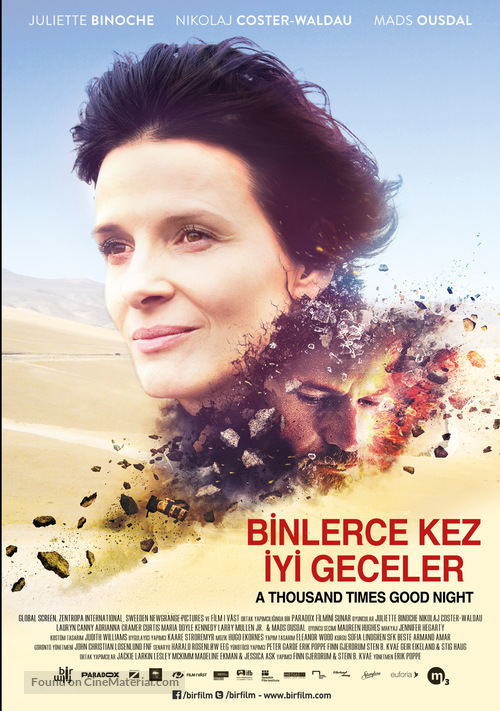 Tusen ganger god natt - Turkish Movie Poster