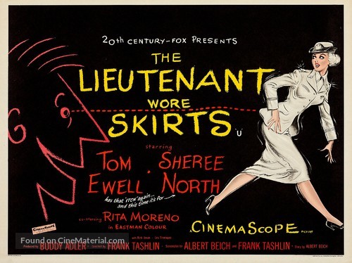 The Lieutenant Wore Skirts - British Movie Poster