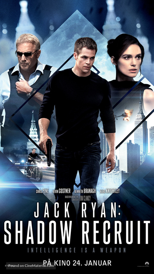 Jack Ryan: Shadow Recruit - Norwegian Movie Poster