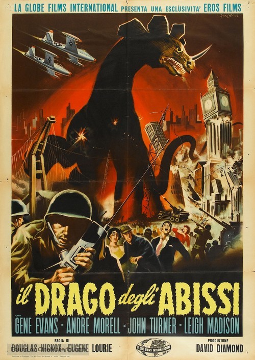 Behemoth, the Sea Monster - Italian Movie Poster
