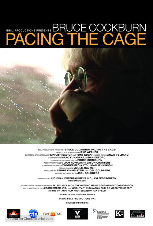 Bruce Cockburn Pacing the Cage - Canadian Movie Poster