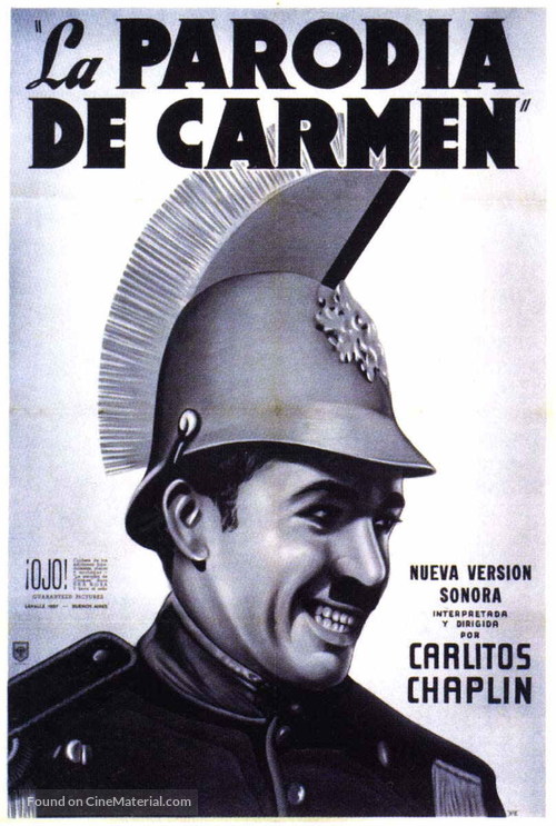 Burlesque on Carmen - Argentinian Movie Poster