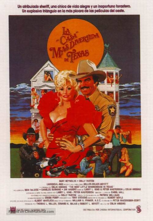 The Best Little Whorehouse in Texas - Spanish Movie Poster