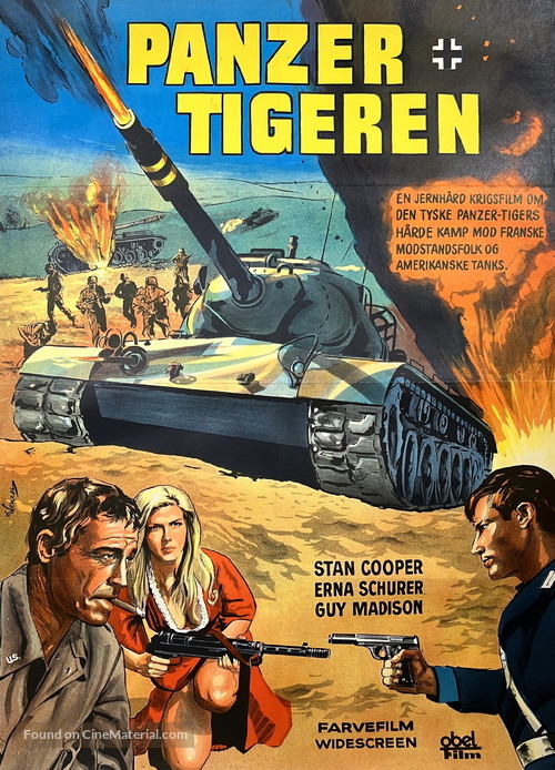 La battaglia dell&#039;ultimo panzer - Danish Movie Poster