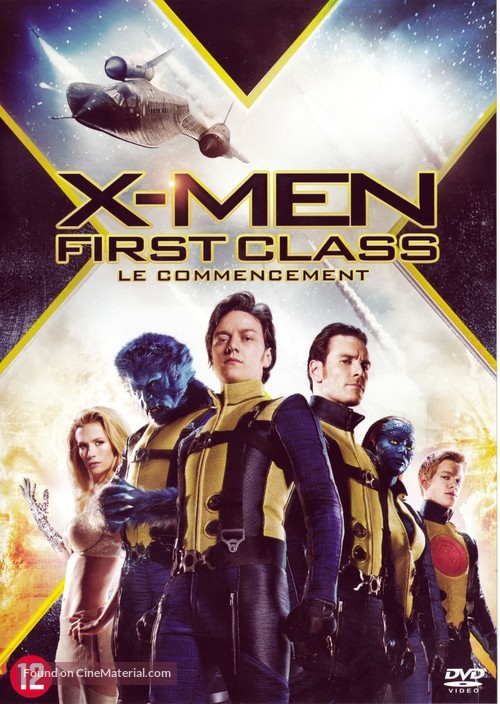 X-Men: First Class - Belgian DVD movie cover