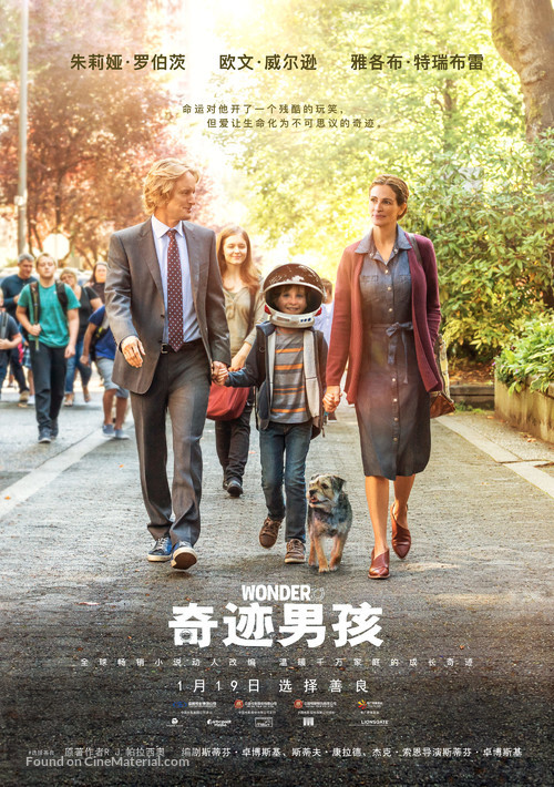 Wonder - Chinese Movie Poster