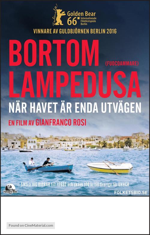 Fuocoammare - Swedish Movie Poster