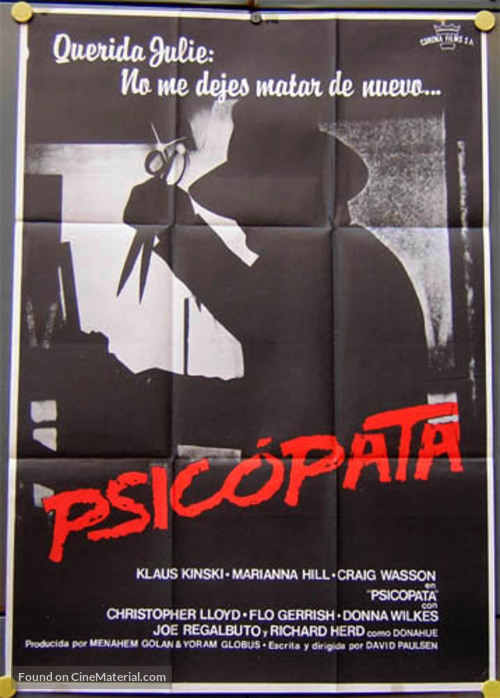 Schizoid - Spanish Movie Poster