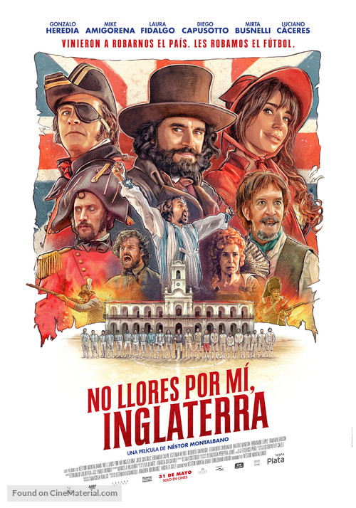 No Llores por m&iacute;, Inglaterra - Argentinian Theatrical movie poster