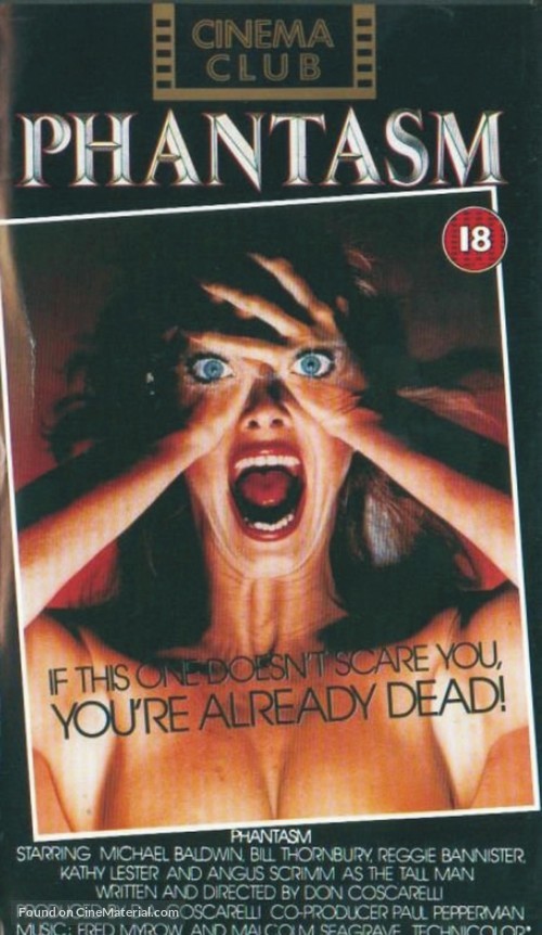 Phantasm - British VHS movie cover