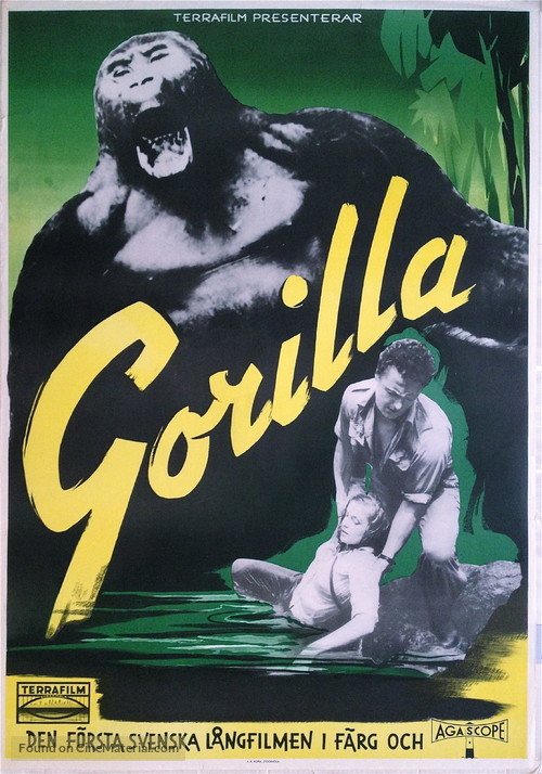 Gorilla - Swedish Movie Poster