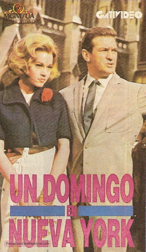 Sunday in New York - Argentinian VHS movie cover