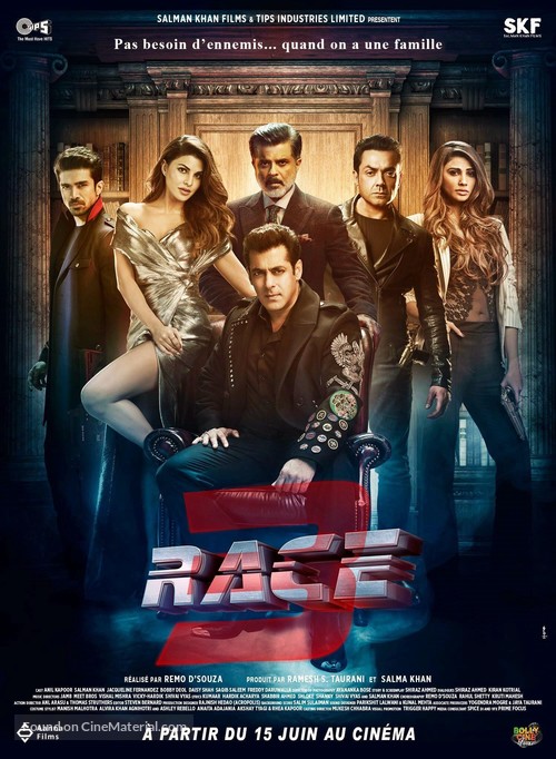 Race 3 - French Movie Poster