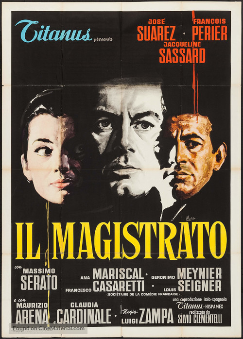 Il magistrato - Italian Movie Poster