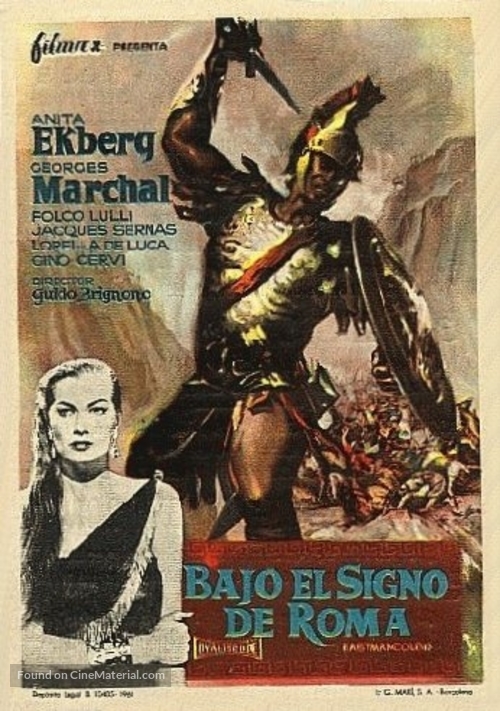 Nel segno di Roma - Spanish Movie Poster