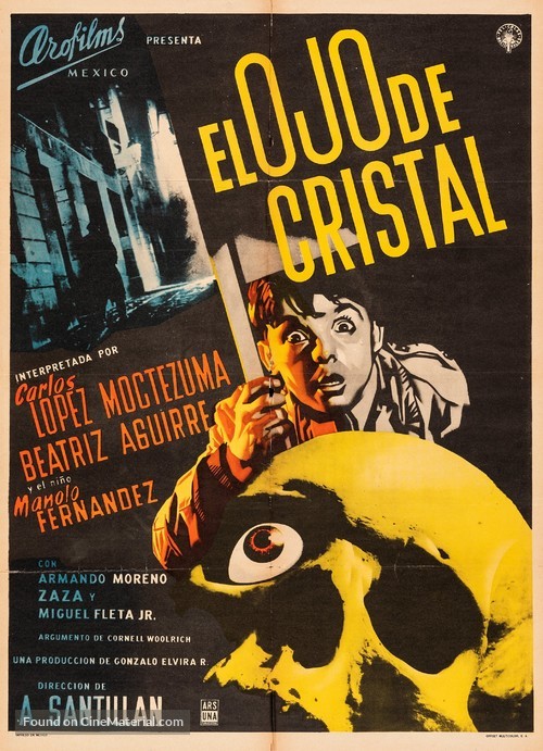 El ojo de cristal - Mexican Movie Poster