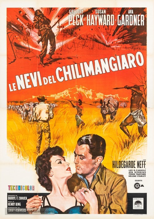 The Snows of Kilimanjaro - Italian Movie Poster