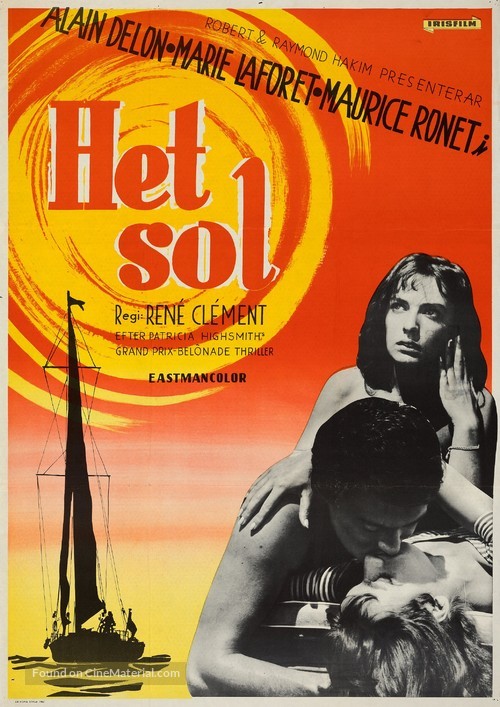 Plein soleil - Swedish Movie Poster